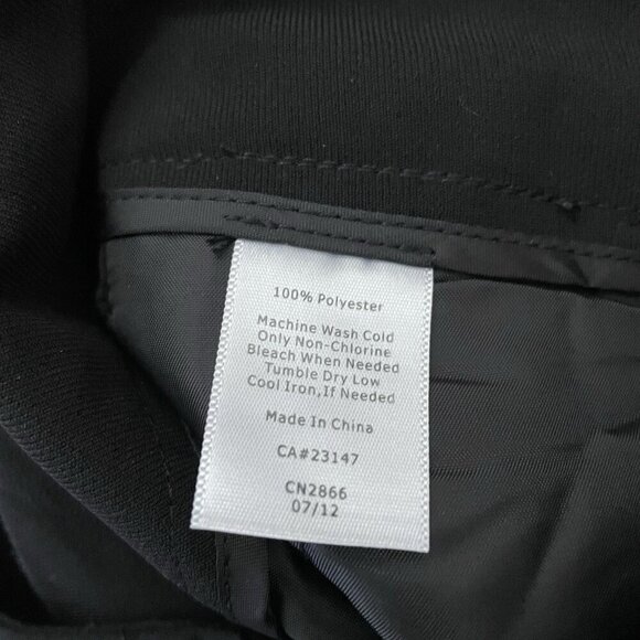 Talbots Women 8 Black Office Career Pockets Heritage Wide Leg Trouser Pants NWT - Picture 11 of 11